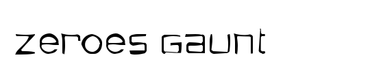 Zeroes Gaunt