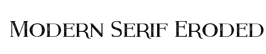 Modern Serif Eroded