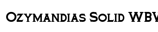 Ozymandias Solid WBW