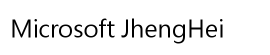 Microsoft JhengHei