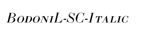 BodoniL-SC-Italic