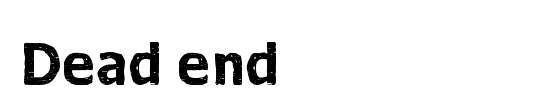 Dead end