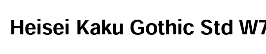 Heisei Kaku Gothic Std