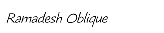 Ramadesh Oblique
