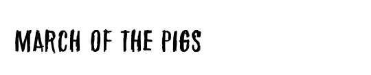 March of the pigs