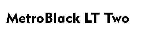 MetroBlack LT Two