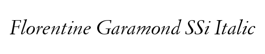 Florentine Garamond SSi