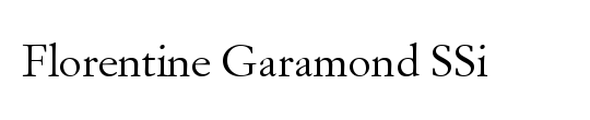 Florentine Garamond SSi