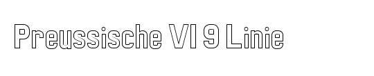 Preussische VI 9 Linie