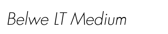 Belwe LT Medium