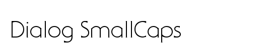 Dialog SmallCaps