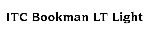 Bookman LT Light