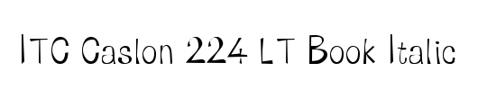 Caslon 224 LT Book