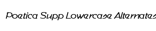 Poetica SuppLowercaseAltI