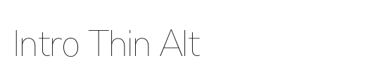 Intro Thin Alt