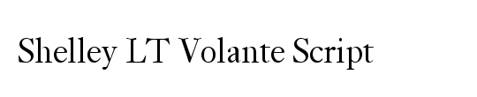 Shelley LT VolanteScript