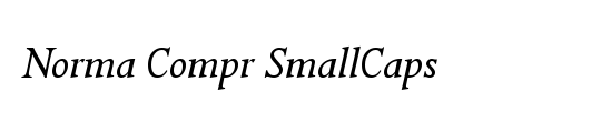 Norma Compr SmallCaps