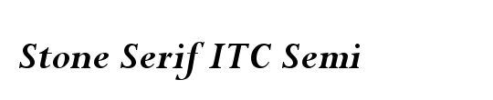 Stone Serif ITC Semi