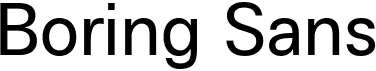 Boring Sans A