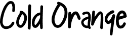 Cold Orange
